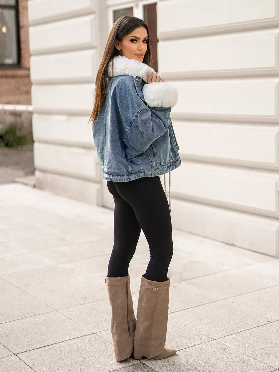 Mėlyna džinsinė striukė Alice