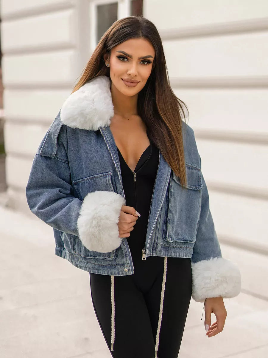 Mėlyna džinsinė striukė Alice