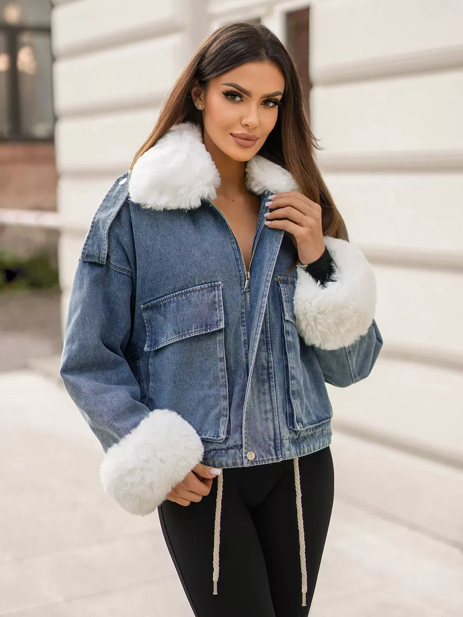 Mėlyna džinsinė striukė Alice