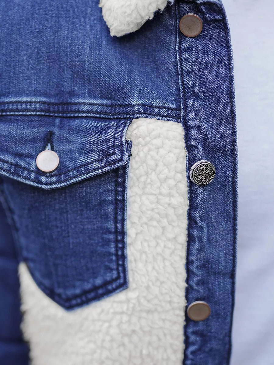 Mėlynos spalvos džinsinė striukė Biok