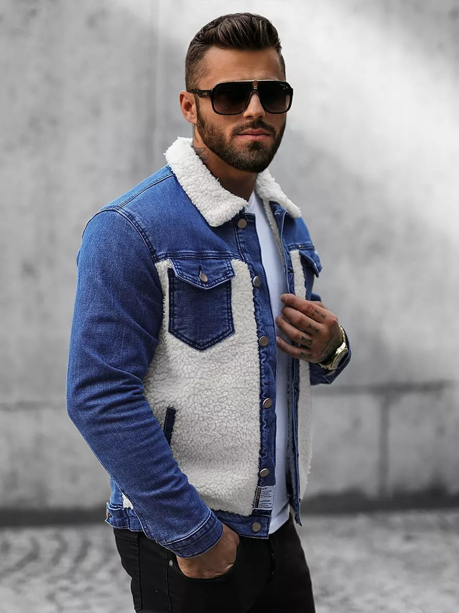 Mėlynos spalvos džinsinė striukė Biok