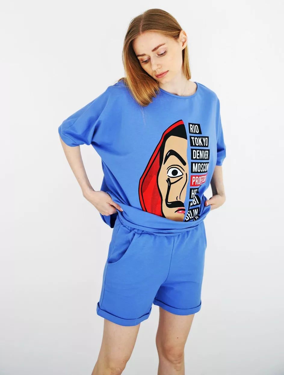 Mėlynas moteriškas komplektas Vendetta