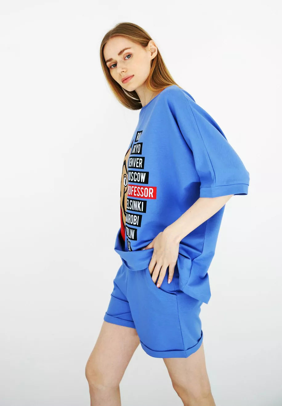 Mėlynas moteriškas komplektas Vendetta