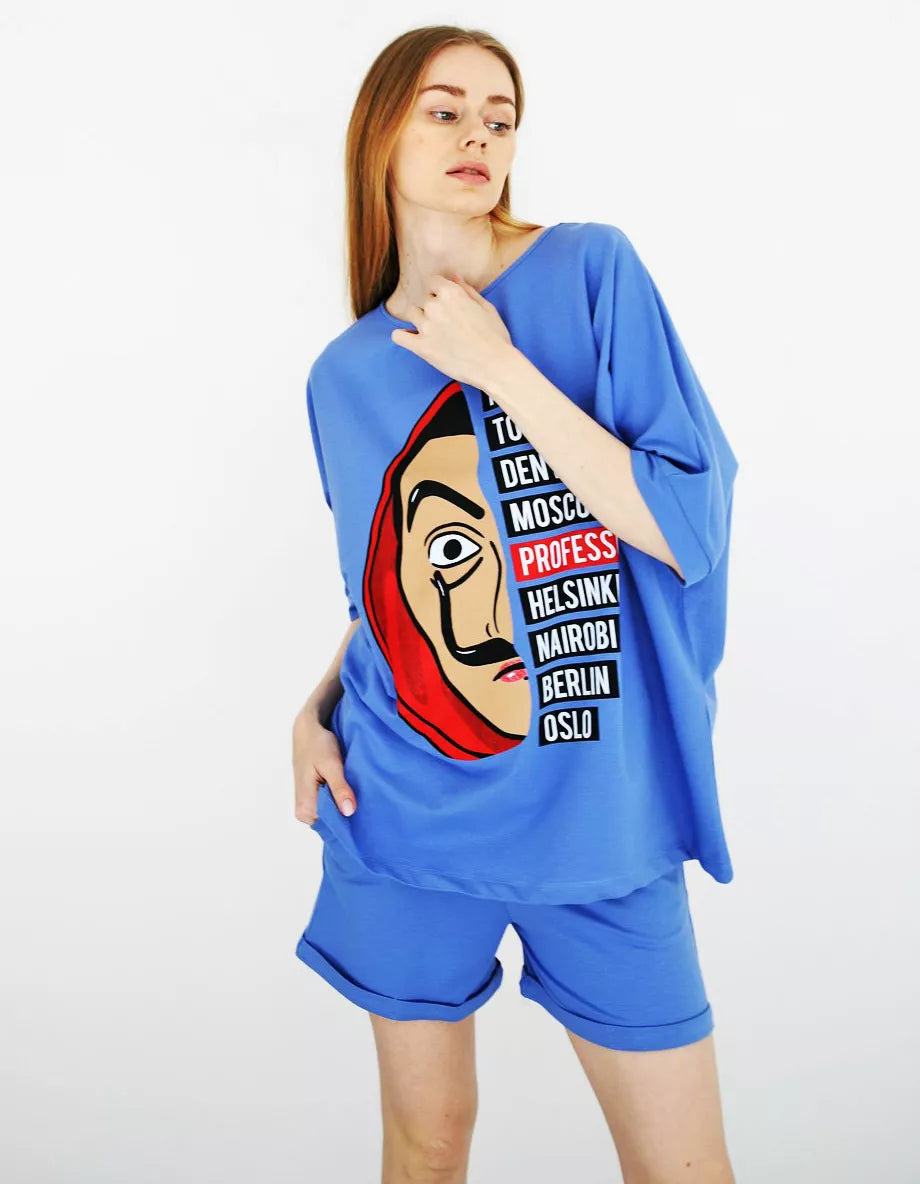 Mėlynas moteriškas komplektas Vendetta