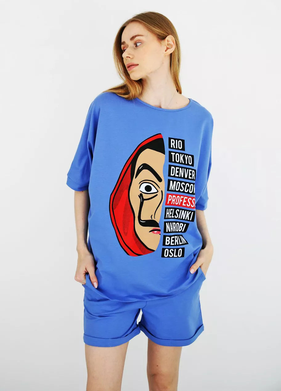 Mėlynas moteriškas komplektas Vendetta