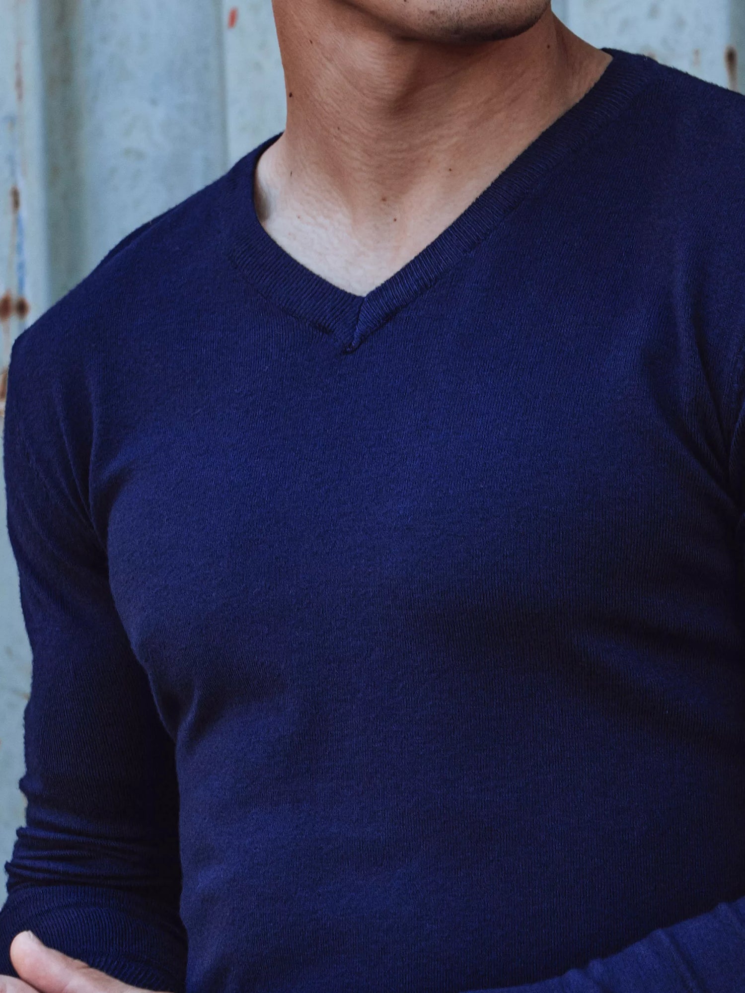Mėlynas vyriškas megztinis Henri